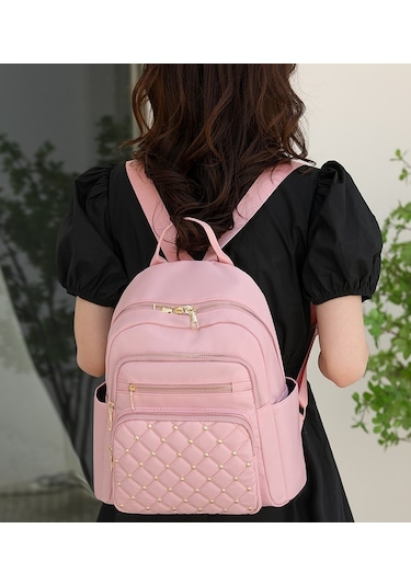 Lixiaqu01 Pink Seyahat Sırt Çantası, Çift Omuz Çantası, Şık AÇIK PEMBE Açik Pembe