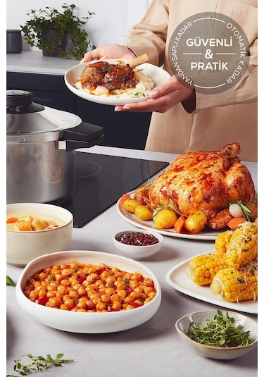 Karaca Quick and Safe İndüksiyon Tabanlı Düdüklü Tencere Seti 6+8 Lt