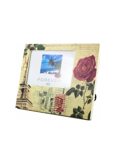 Zmc Bilişim Decotown Dekoratif Desenli Çerçeve Gül Motifli Fotoğraf Çerçevesi