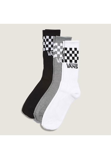 Vans Classic Check Crew 3p Çorap C-van000qbuy28y28 Beyaz