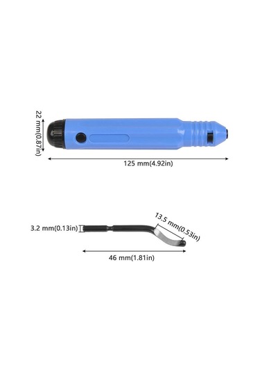 Sones Nb1100 El Çapak Alma Kesme Bıçağı Kazıyıcı, Stil: Sap + 10 Kesici Başlık