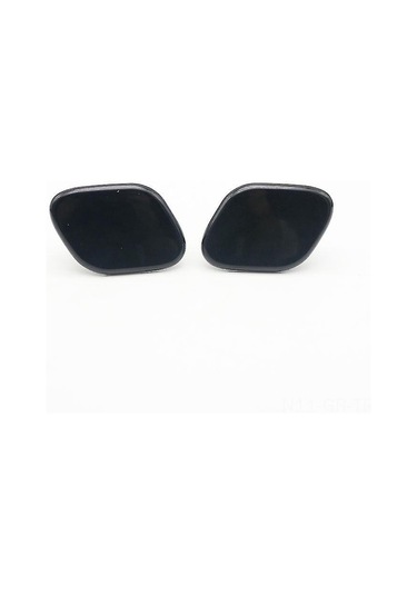 Singree 2013-2015 Hyundai Santa Fe Dm Ön Far Yıkayıcı Kapakları - Siyah Plastik