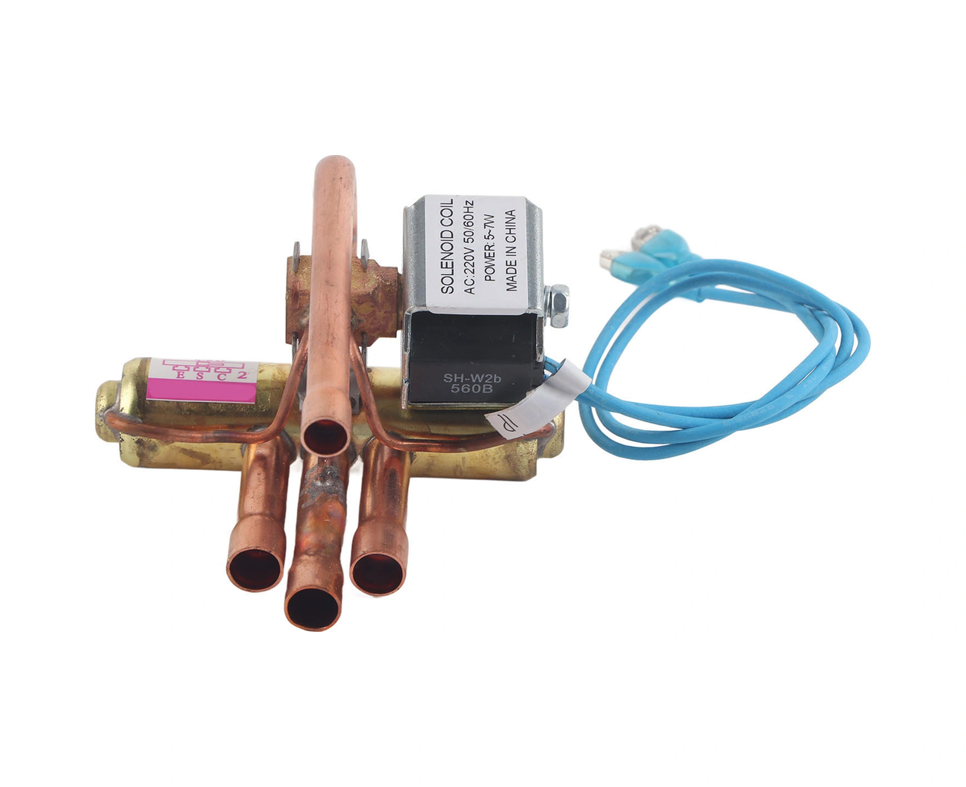 Hangfox Klima Isıtma-soğuma Dönüştürücü Bakır Elektromanyetik Dört Yollu Valf 1p Soğutma Tamir Parçası