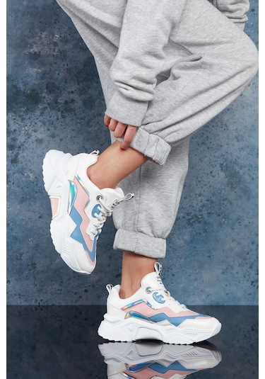 Dark Seer Ds.pmd239k2110 Sneaker 2025 Kadın Beyaz-mavi