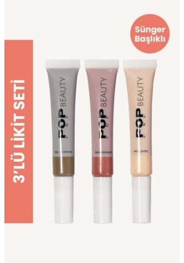 Allık, Kontür, Aydınlatıcı 3'lü Set Blush, Contour, Highlighter Diğer
