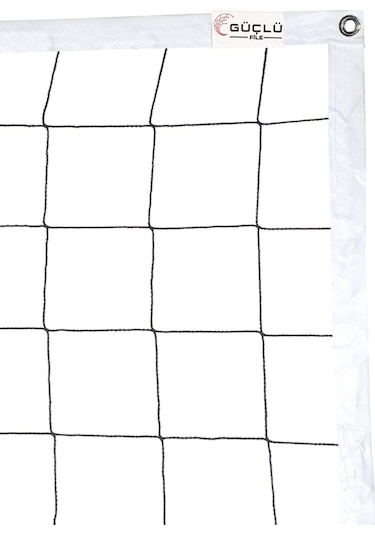 Güçlü File - Voleybol Filesi Ağı –Halat Gerdirmeli 2mm  - 9mt