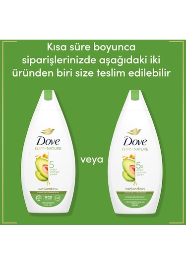 Dove Avakado Yağı Ve Kalendula Özü Nemlendirici Duş Jeli 2 x 450 ML
