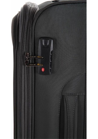 Ççs 620 Kumaş Orta Boy Valiz Gri Mavi