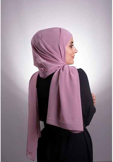 Violet Pratik Hazır Geçmeli Şal Şifon Boru Boneli 3001_21
