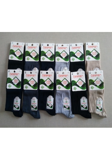 Özeren Bambu Diyabet Şeker Çorabı 12 Çift 0023