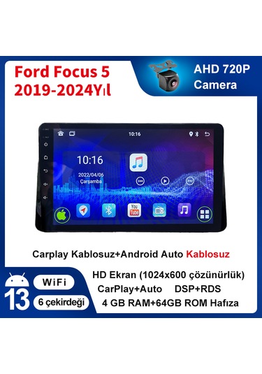 Ford Focus 5 2019-2024yıl 4gb Ram 64gb Rom Carplay Navigasyon