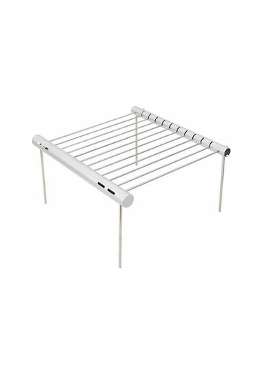 Pazly Paslanmaz Çelik Alüminyum Kamp Sandalyesi - Katlanır, 347g Hafif Gümüş Model Gümüş