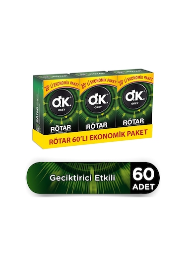 Okey Rötar Prezervatif 60'lı