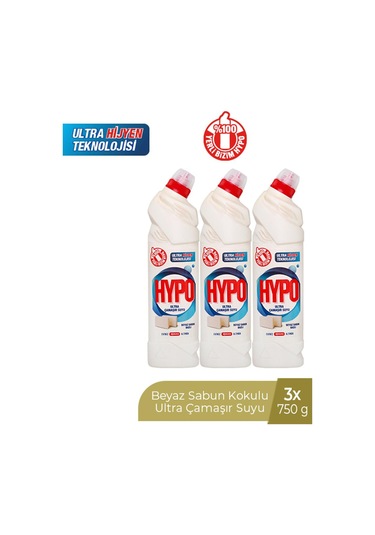 Hyper Hypo Ultra Çamaşır Suyu Beyaz Sabun 3 x 750 G