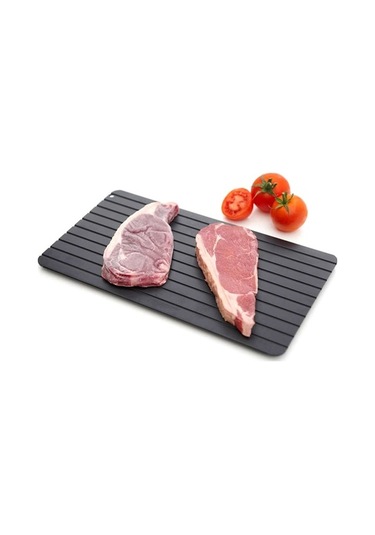 Pazly Hızlı Çözme Tepsisi Buzlu Et Donmuş Gıda Çözücü Mikrodalga Tahtası Buzsuzlaştırma Plakası L Diğer