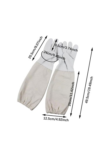 Homyl 2x Arıcılık Eldiveni Çizilmez El Koruyucu Büyük