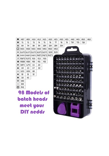 Dinosaurs Store 115'lı Tornavida Seti Mini Tamir Takımı