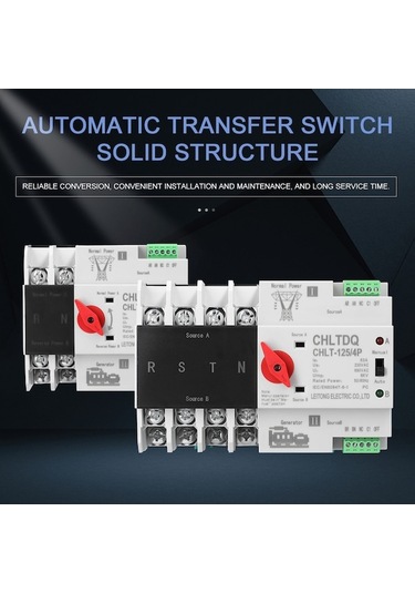 Ebitda E23070-2p-125a Kompakt Otomatik Transfer Anahtarı 2p-125a