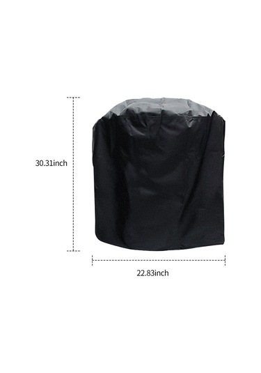 Moveevo Barbekü Izgarası Koruması 210d Oxford Kumaş Siyah Su Geçirmez Kayışlı 58x77cm Xs Siyah