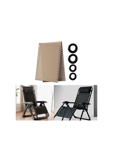 Suntek Veranda Plaj Askılı Sandalye Arka Bahçe Için Nefes Bej