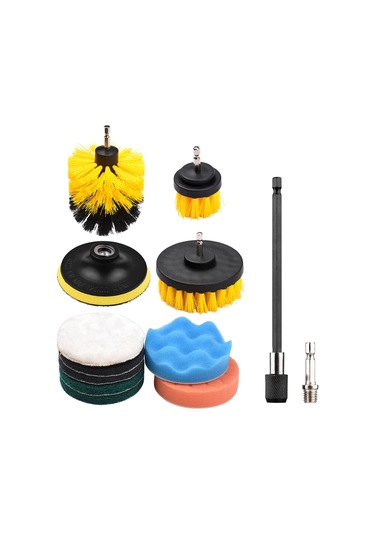 12 Adet / Takım Elektrikli Matkap Fırça Fırçalama Pedleri