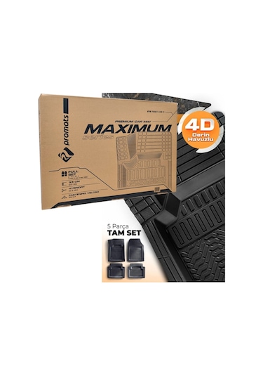 Promats 4d Havuzlu Paspas Maximum 5 Parça Bej