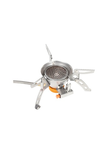 Padalink Katlama Portatif Rüzgar Geçirmez Kamp Ocağı, Yüksek Verimli Ve Enerji Tasarruflu Gümüş