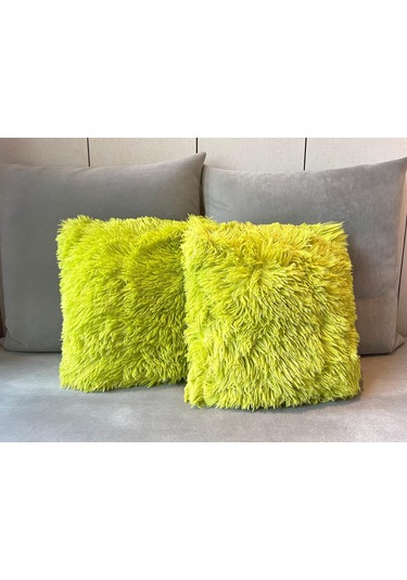 Monyee Yumuşak Puluş Kumaş Yastık Kılıfı - 2 Adet, 43x43 Cm, Isı Verici, Yumuşak, Ev Dekorasyonu, Koltuk/yatak Uyumlu Diğer