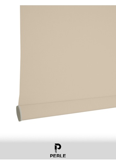 Br Perle Home Ekru Rengi Düz Mekanize Stor Perde Yüksek Kalite Metropol Serisi Ekru