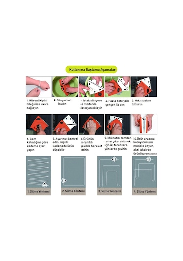 Ekostem Mıknatıslı Çift Cam Pencere Silme Aparatı Bej