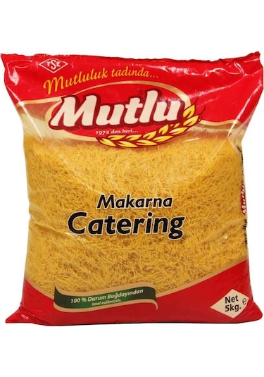 Mutlu Makarna Tel Şehriye 5 KG
