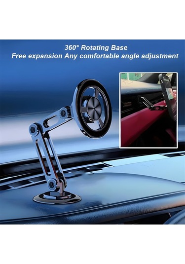 Yifomall 360 Dönebilen Güçlü Mıknatıslı Araç Telefon Tutucu - Sarsıntıya Dayanıklı Altın