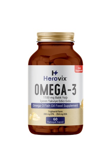 Omega 3 Balık Yağı 60 Softjel 1100 Mg Epa:396 Mg Dha:264 Mg