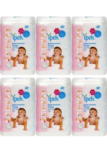 Ipek Bebek Temizleme Pamuğu 6X60