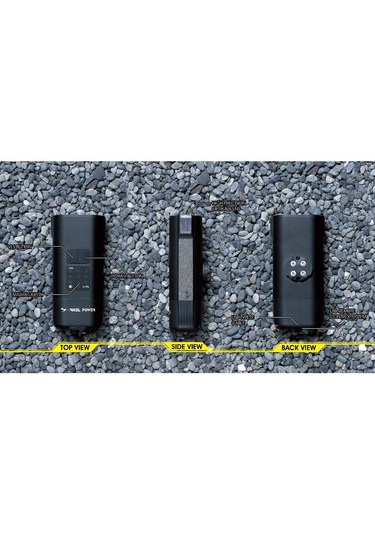 Moon Rigel Power 2600 Lümen Bisiklet Ön Far Aydınlatma Siyah