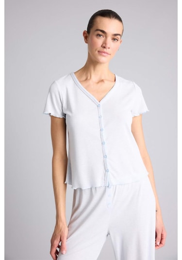 Defacto Kısa Kollu Pijama Üstü G4623AX26SM