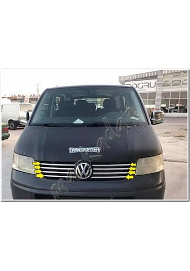 Markadan Vw T5 Transporter Krom Ön Panjur 2003-2010 8 Parça  Pasla