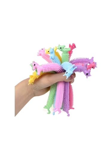 Fidget Oyuncakları Solucan Yılan Erişte Dokulu Duyusal Pcs 10 Adet B Diğer