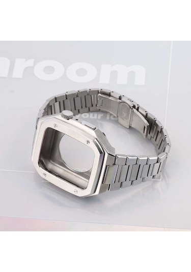 Watch 7 45mm Uyumlu Krd-64 Metal Zore Kordon-siyah