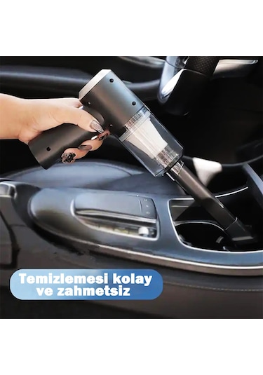 Araç El Süpürgesi Şarjlı Vakumlu Çok Fonksiyonlu Mini Süpürge