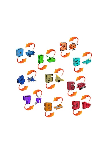Pocket Morphers Dönüşebilen Numaralar 10'lu - Set