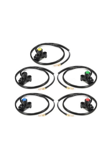 Zcjb Magideal Motosiklet Atv 22mm Gidona Motor Durdurma Başlatma Cihazı Siyah