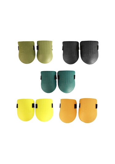 Moveevo Evaplastik Çiftli Dizlikler - Bahçe Çalışmaları, Zemin Temizliği Ve Tuğla Yapımı İçin Koruyucu Knee Pads Sarı Renk