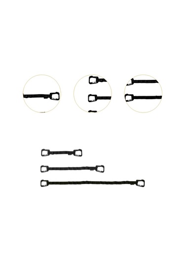 Dolıty 3x Seyahat Piknik Sırt Çantası İçin Tokalı Siyah Siyah