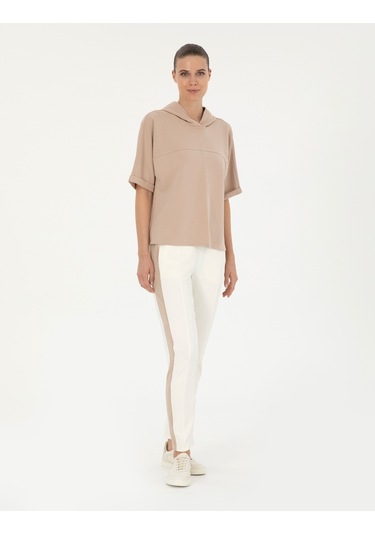 Pierre Cardin Kadın Bej Sweatshirt 50291224-vr011 Bej