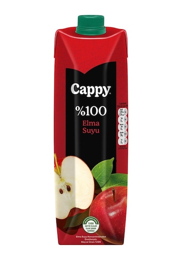 Cappy %100 Elma Suyu 1 Lt X 6 Adet