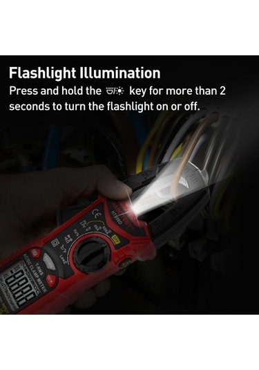 Habotest Ht206b Otomatik Kademe Ayarlı Yüksek Hassasiyetli Dijital Kelepçe Multimetre