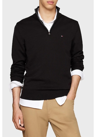 Tommy Hilfiger Erkek Kazak Mw0mw37331 Bds Siyah Siyah