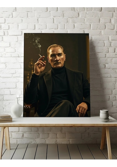 Atatürk Portre Tablo Ev Ofis Dekoratif Kanvas Tablo