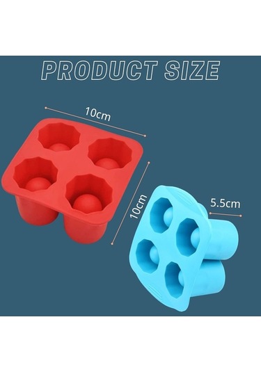 Wondernest Tepsileri Silikon Küpü Küpü Jialan Dev Buz Buz Adet 4 2 Xi Çok Renkli